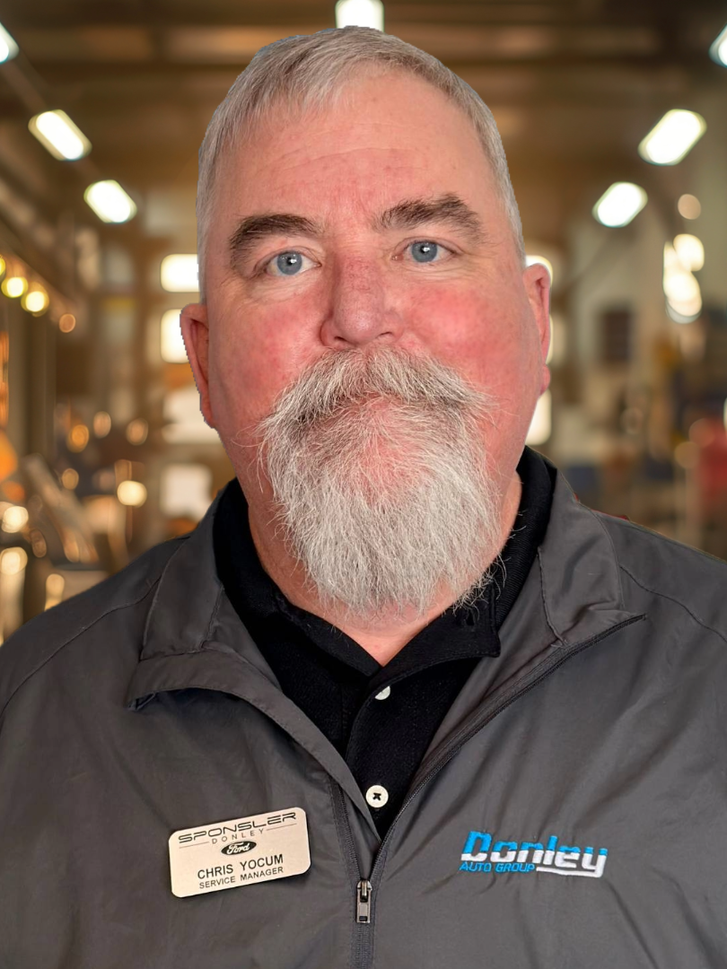 Service Manager Chris Yocum in Service Team at Sponsler-Donley Ford of Shelby